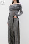 SWAYING/KNIT Water Soluble Wool Lapel SW22AW1T17 Dark Grey PS50